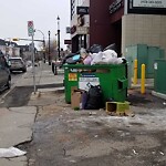 Debris on Street, Sidewalk, Boulevard at 2403 33 Av SW