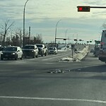 Debris on Street, Sidewalk, Boulevard at 1848 76 Av SE