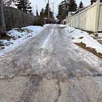 Backlane Maintenance at 3503 34 Av SW