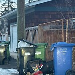 Debris on Backlane at 2213 26 St SW