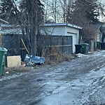 Debris on Backlane at 1104 24 St SE