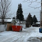 Debris on Backlane at 247 Wascana Cr SE