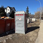 Debris on Street, Sidewalk, Boulevard at 1218 8 Av SE