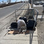 Debris on Street, Sidewalk, Boulevard at 151 Crowfoot Ci NW