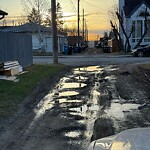 Backlane Maintenance at 506 54 Av SW