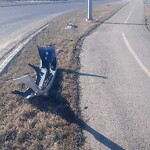 Debris on Street, Sidewalk, Boulevard at 11231 52 St SE