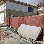 Debris on Backlane at 7807 5 St NW