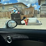 Debris on Street, Sidewalk, Boulevard at 1416 43 St SE