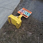 Debris on Street, Sidewalk, Boulevard at 2302 90 Av SW