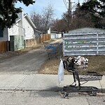 Debris on Street, Sidewalk, Boulevard at 3227 26 A St SW