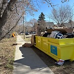 Debris on Street, Sidewalk, Boulevard at 669 3 Av NW