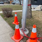 Streetlight Damage at 2940 Burgess Dr NW